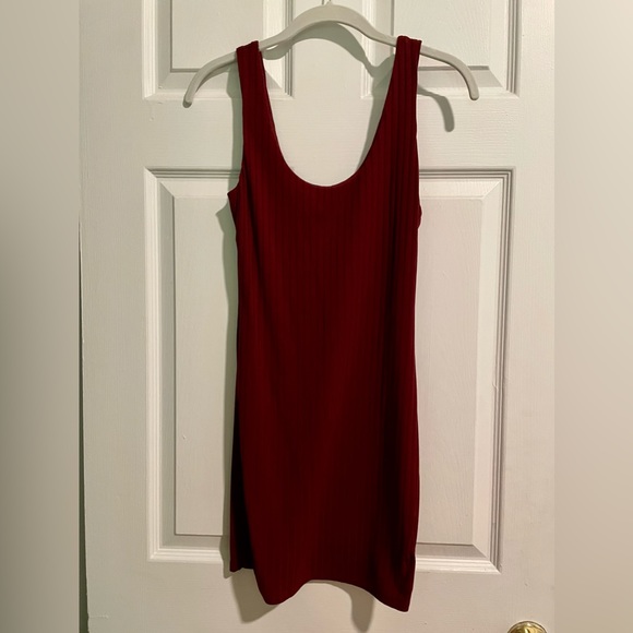 Burgundy Mini Dress - Picture 7 of 9